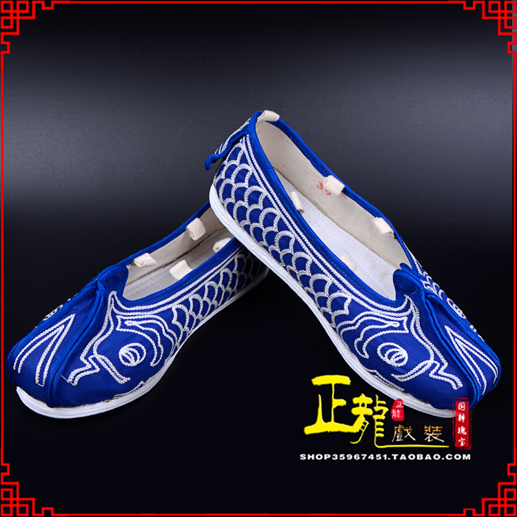 铁岭戏鞋舞台演出鞋水路英雄三义斋布底鱼鳞洒