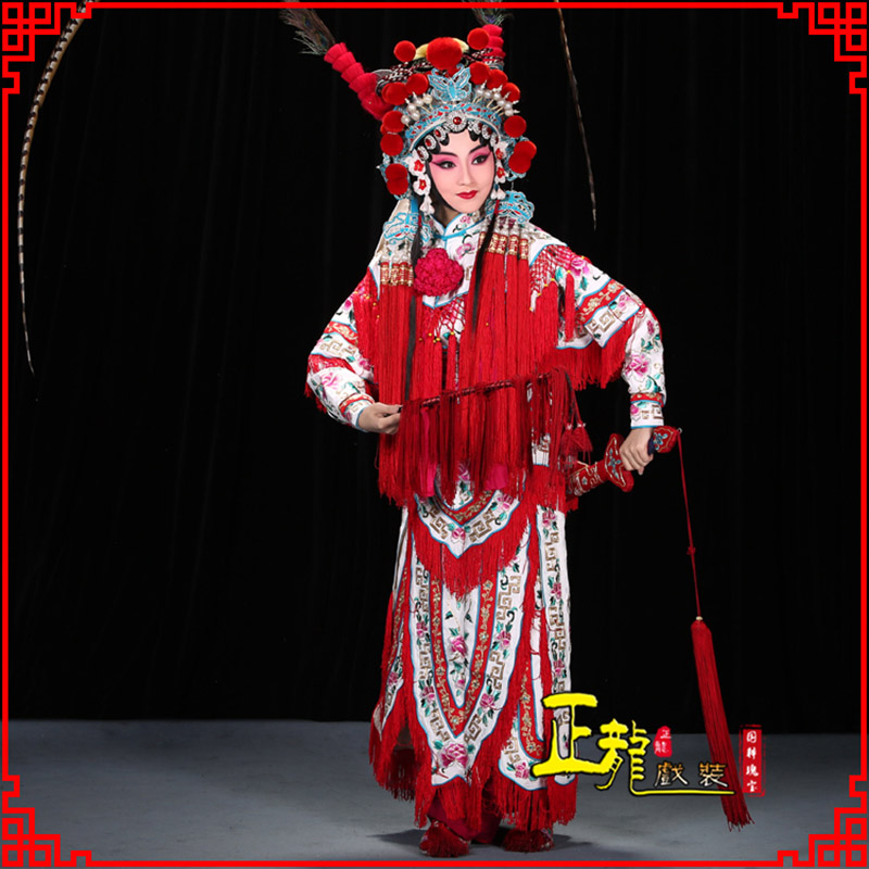 铁岭刀马旦改容战父 软绉镶边女改良靠