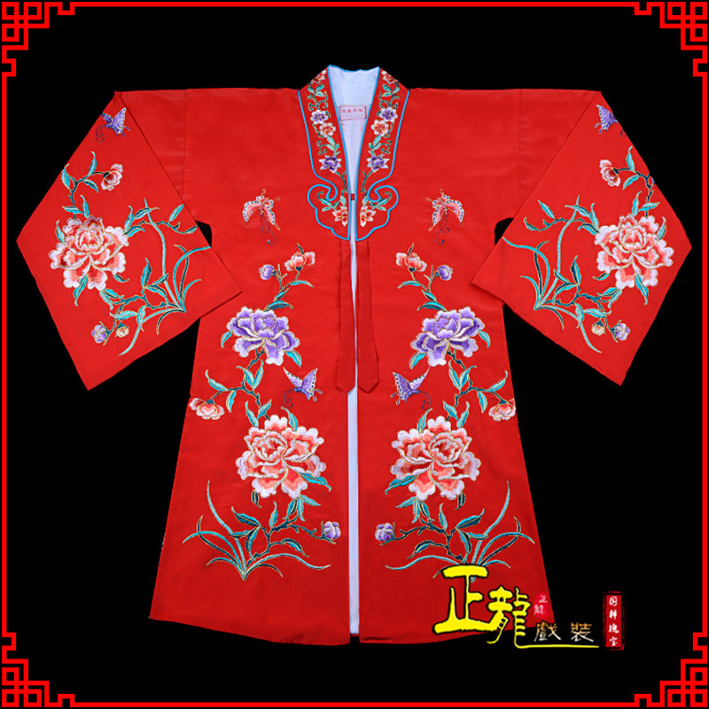 铁岭青衣花旦戏服 好绉小叶牡丹女披